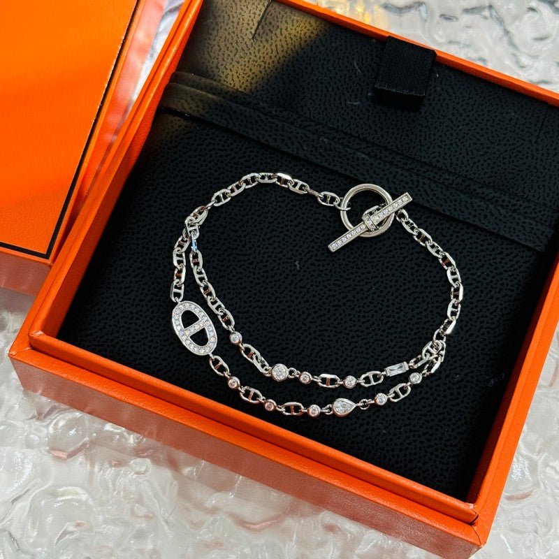 18K Hermes Farandole Diamond Bracelet